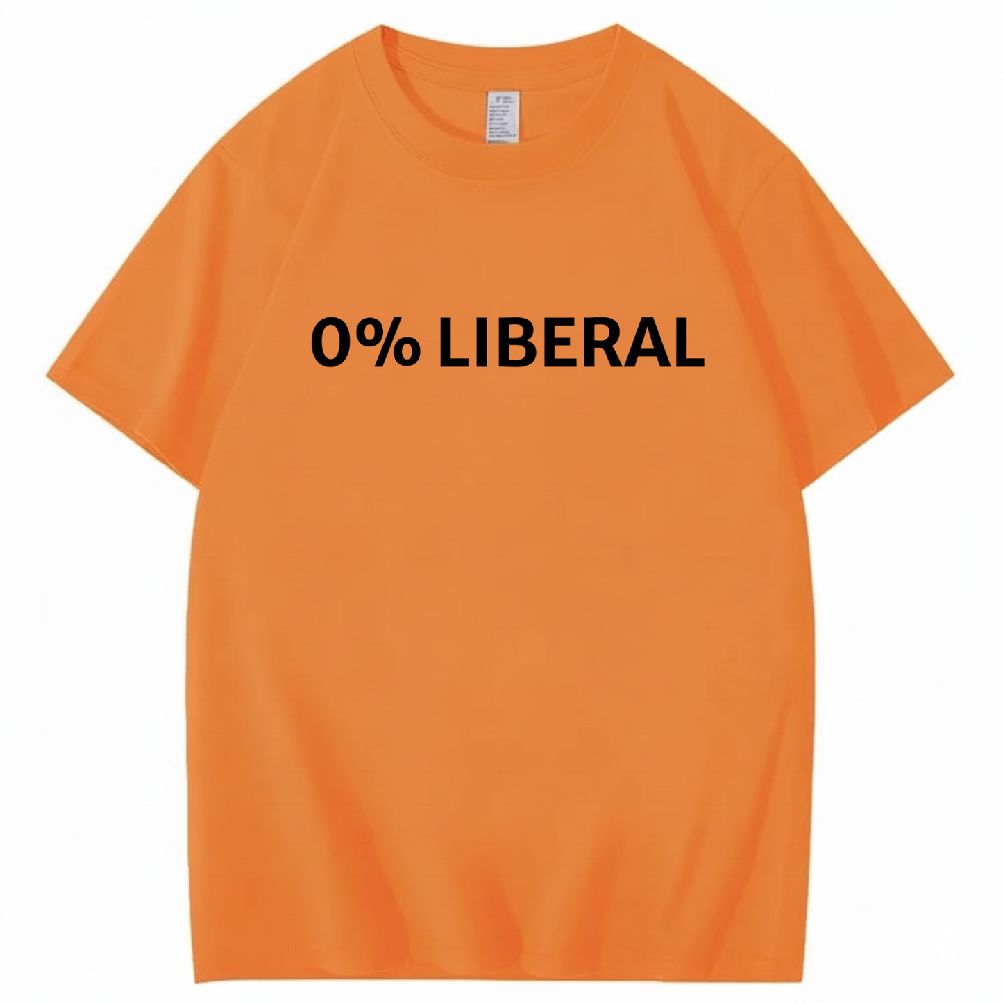 0% LIBERAL T - SHIRT (FRONT PRINT)
