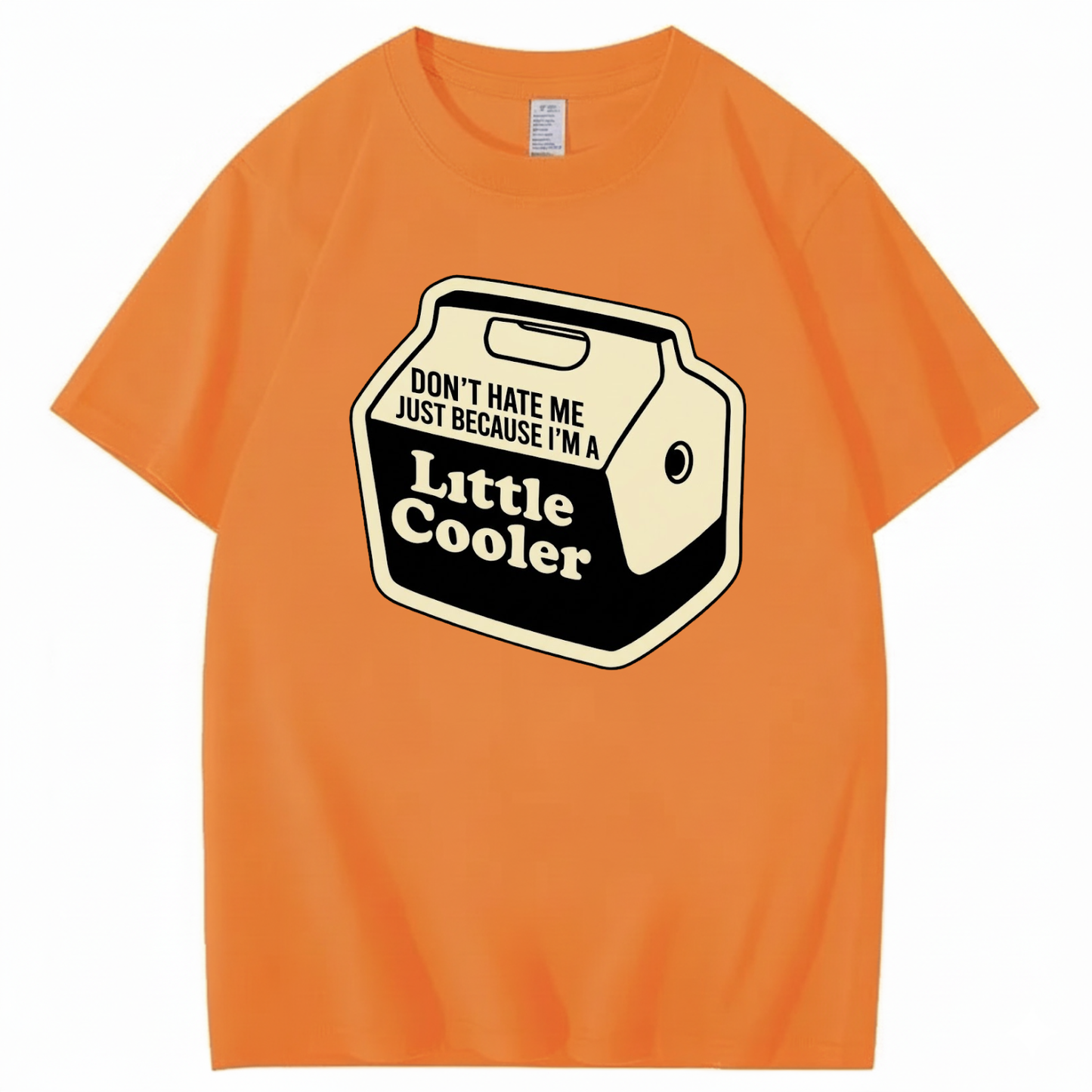 DON'T HATE ME JUST BECAUSE I'M A LITTLE COOLER T - SHIRT (FRONT PRINT)