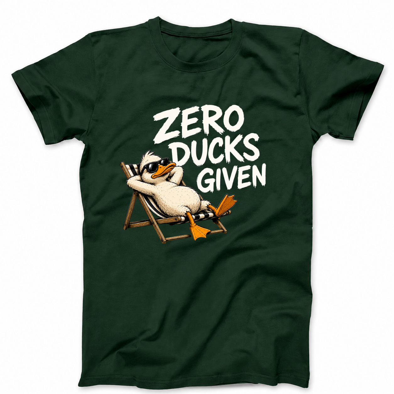 ZERO DUCKS GIVEN T - SHIRT (FRONT PRINT)