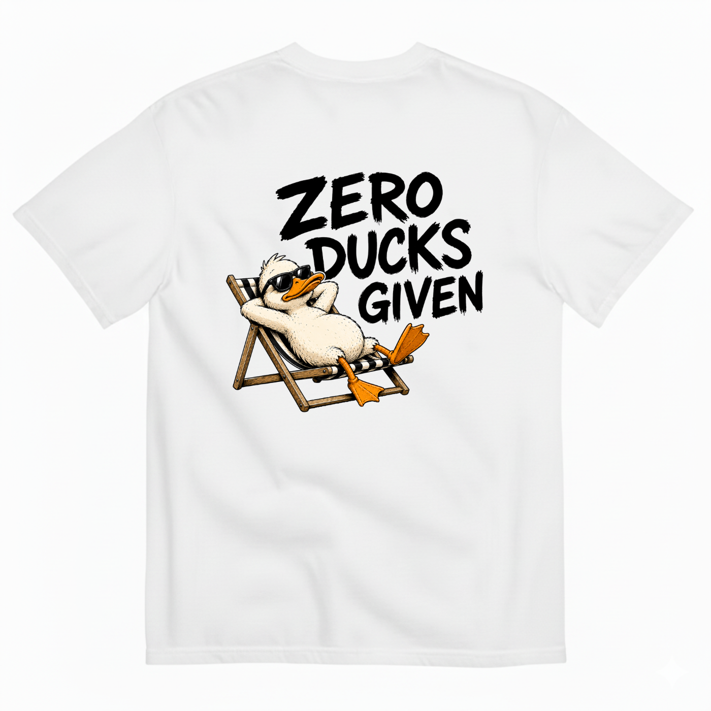 ZERO DUCKS GIVEN T-SHIRT (BACK PRINT)