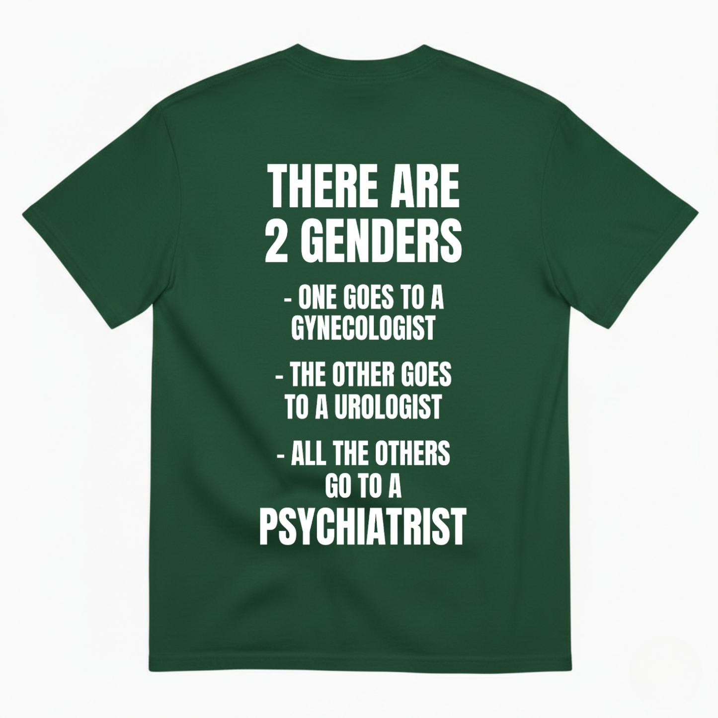 THERE ARE 2 GENDERS T-SHIRT (BACK PRINT)