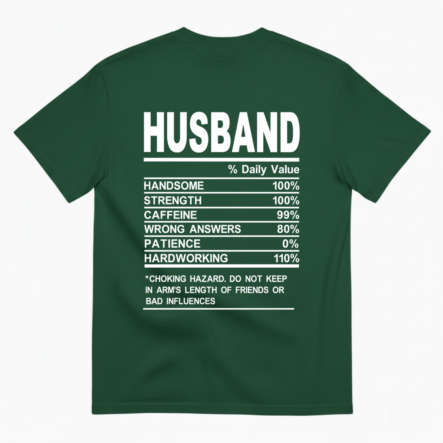 HUSBAND T-SHIRT (BACK PRINT)