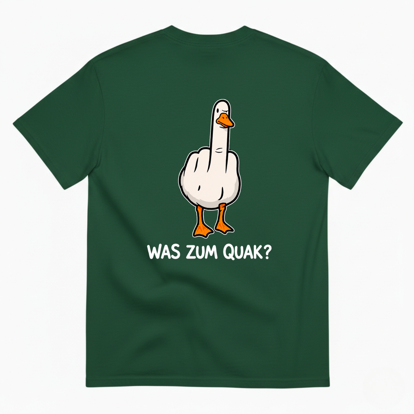 WAS ZUM QUAK? T-SHIRT (BACK PRINT)
