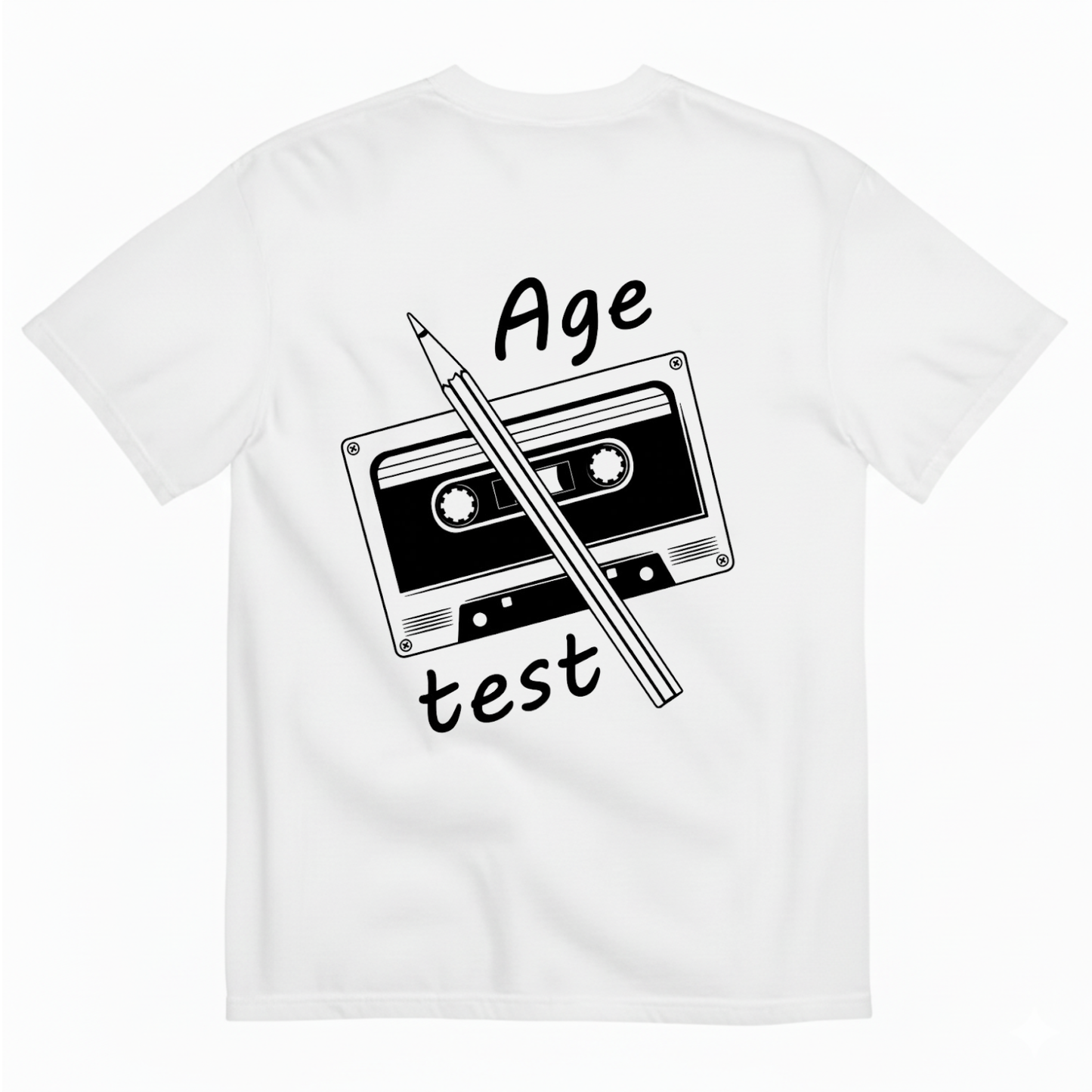 AGE TEST T - SHIRT (BACK PRINT)