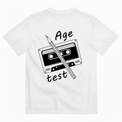 AGE TEST T - SHIRT (BACK PRINT)
