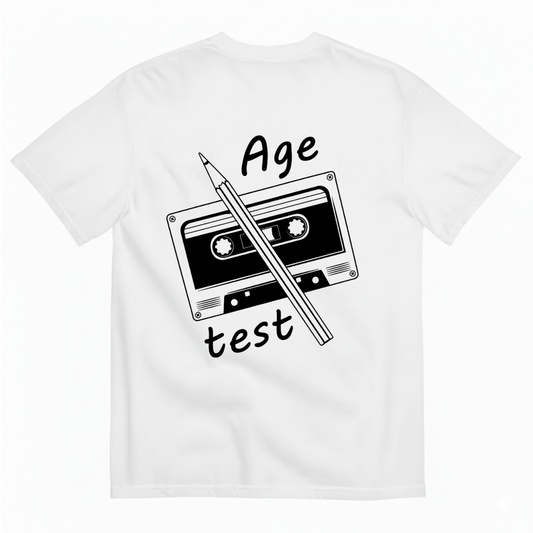 AGE TEST T - SHIRT (BACK PRINT)