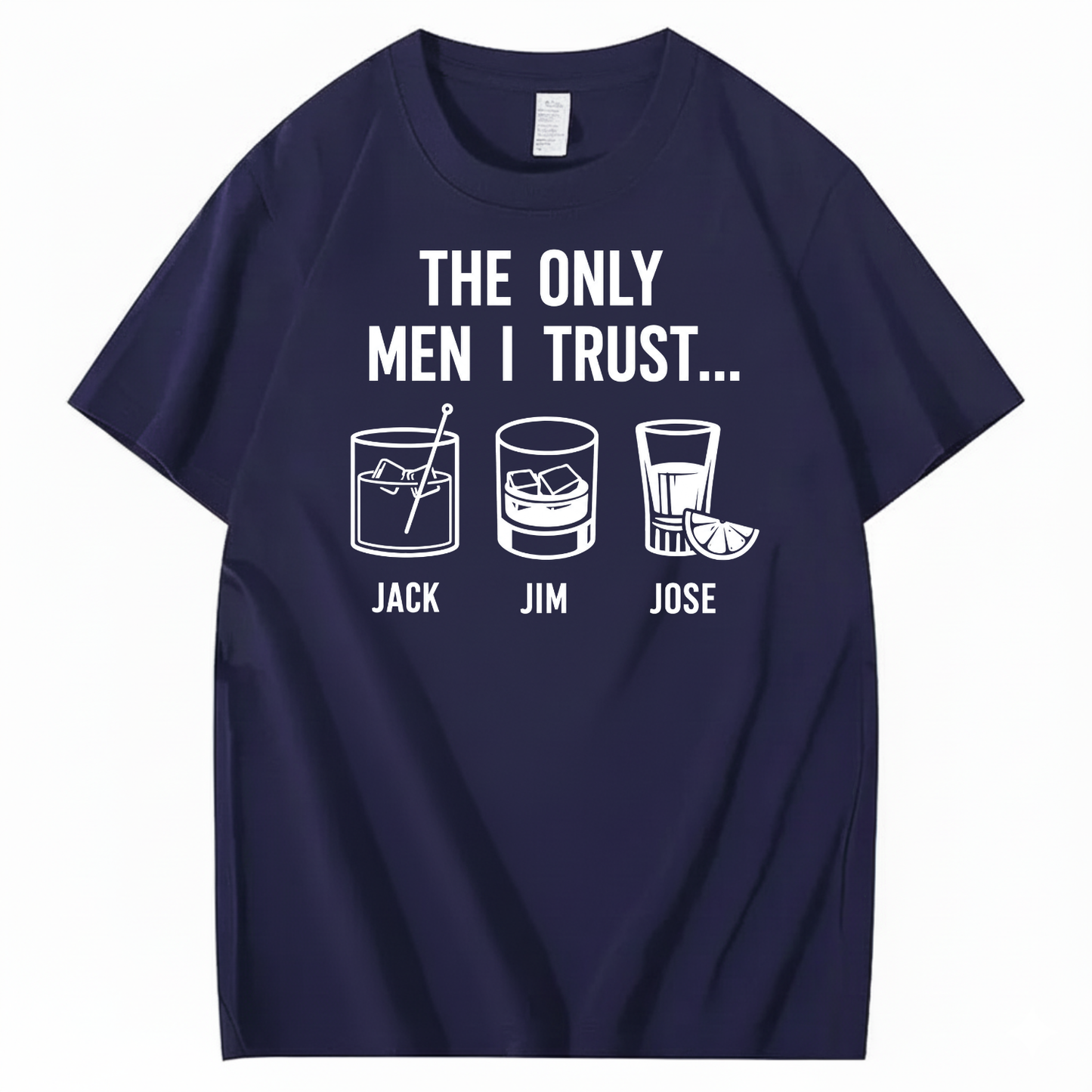 THE ONLY MEN I TRUST T-SHIRT (FRONT PRINT)