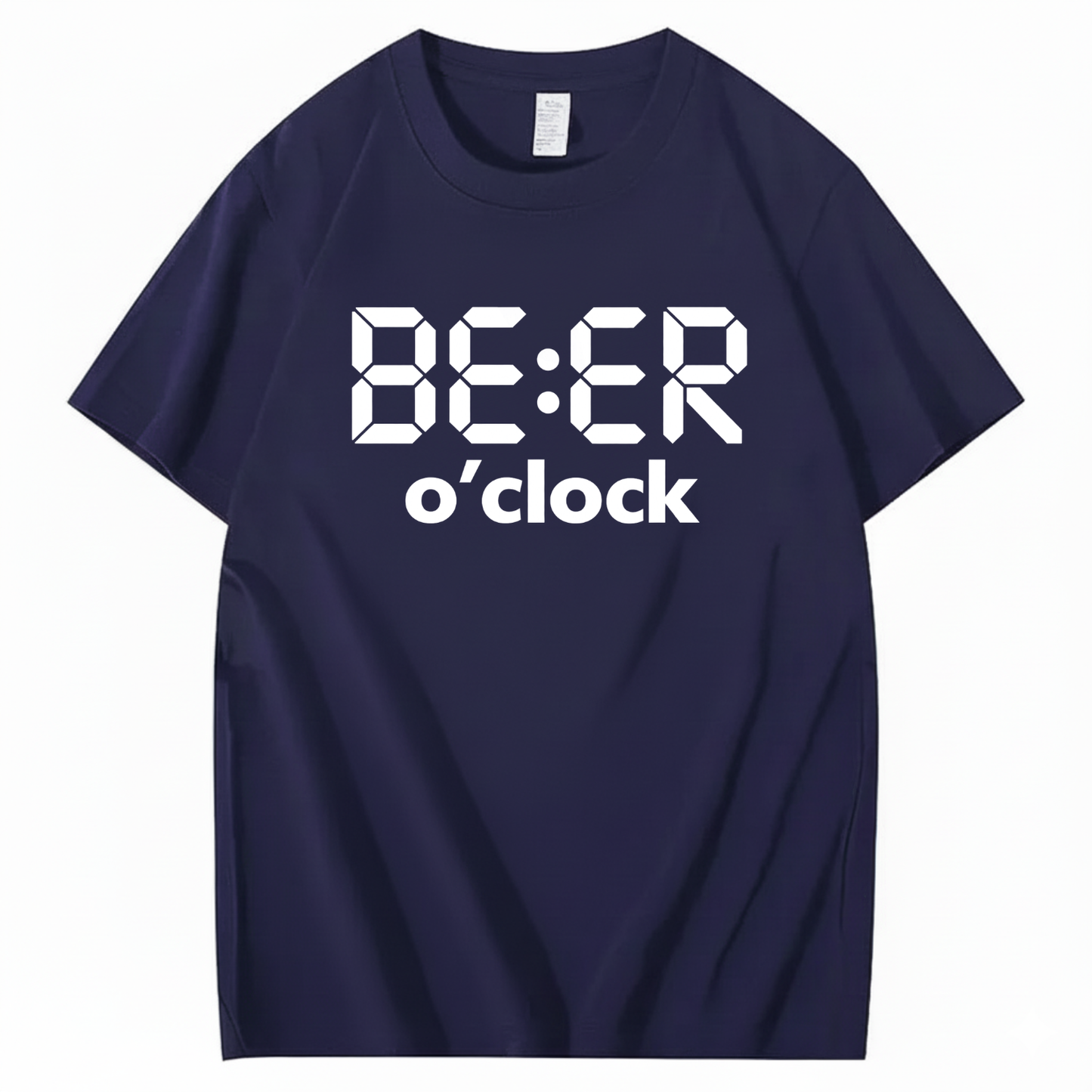 BEER O’CLOCK T-SHIRT (FRONT PRINT)