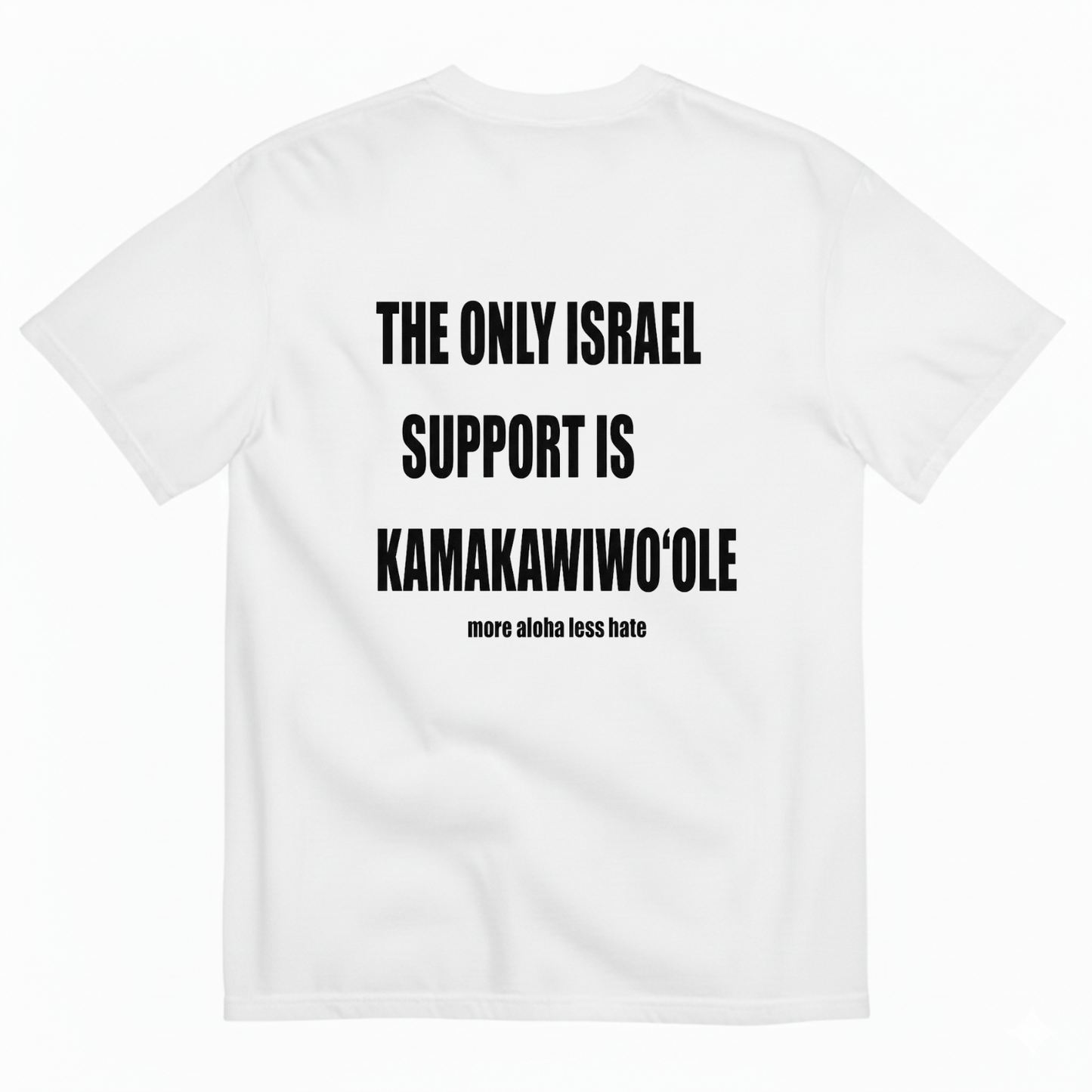The Only Israel Support is Kamakawiwoʻole T- SHIRT