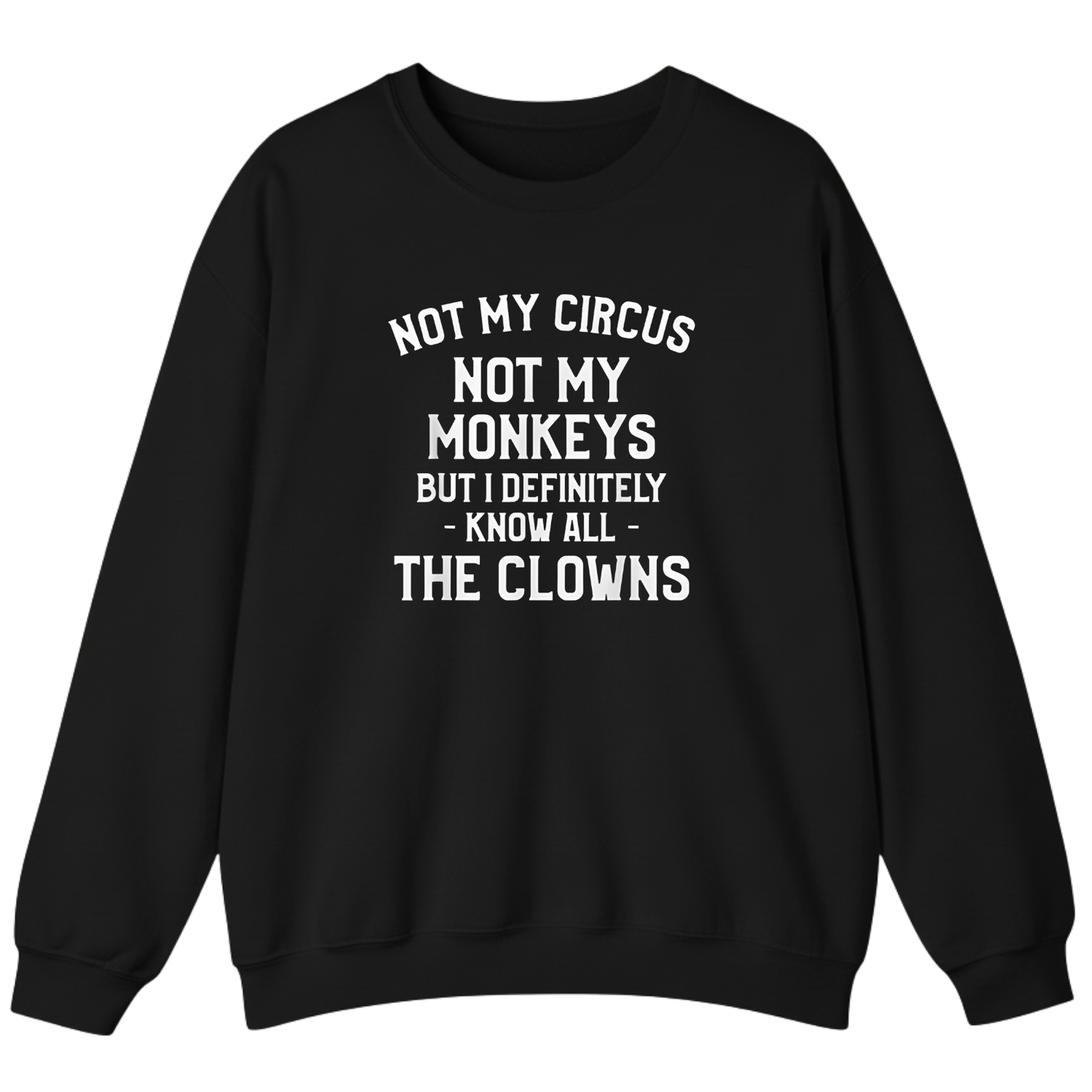 Not My Circus Not My Monkeys But I Definitely Know Nanny Sweatshirt