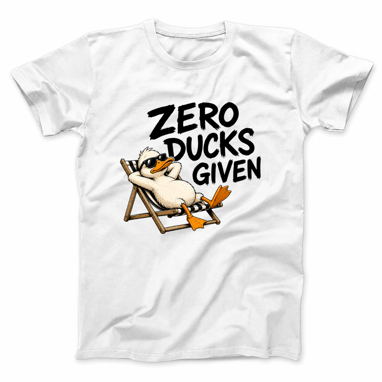 ZERO DUCKS GIVEN T - SHIRT (FRONT PRINT)