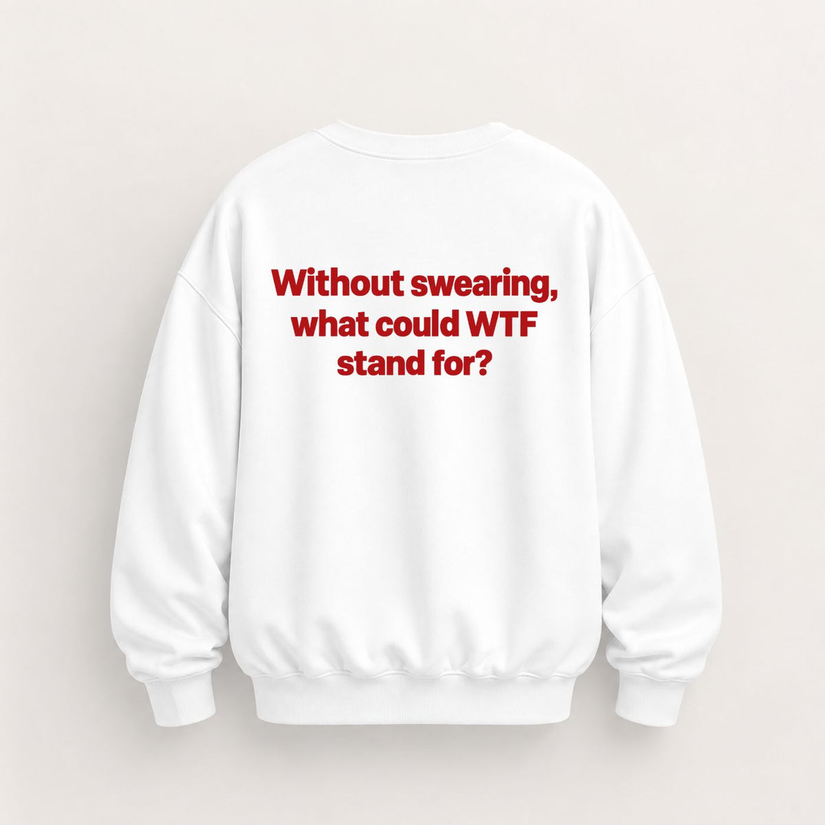 WTF STAND FOR SWEATSHIRT (BACK PRINT)