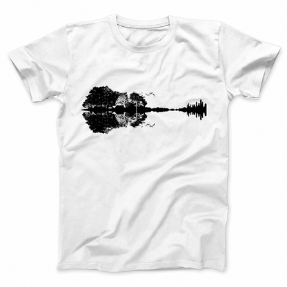 FOREST GUITAR T - SHIRT (FRONT PRINT)