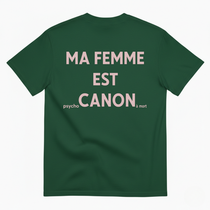 MA FEMME EST CANON T-SHIRT (BACK PRINT)