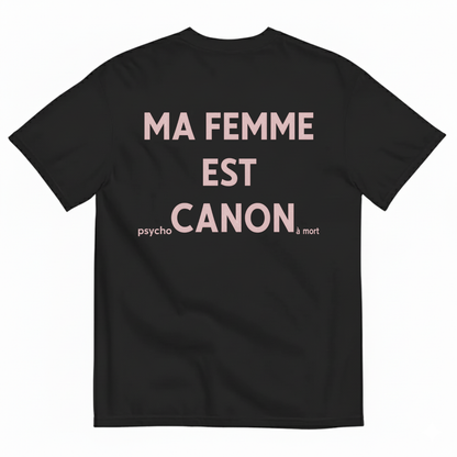 MA FEMME EST CANON T-SHIRT (BACK PRINT)