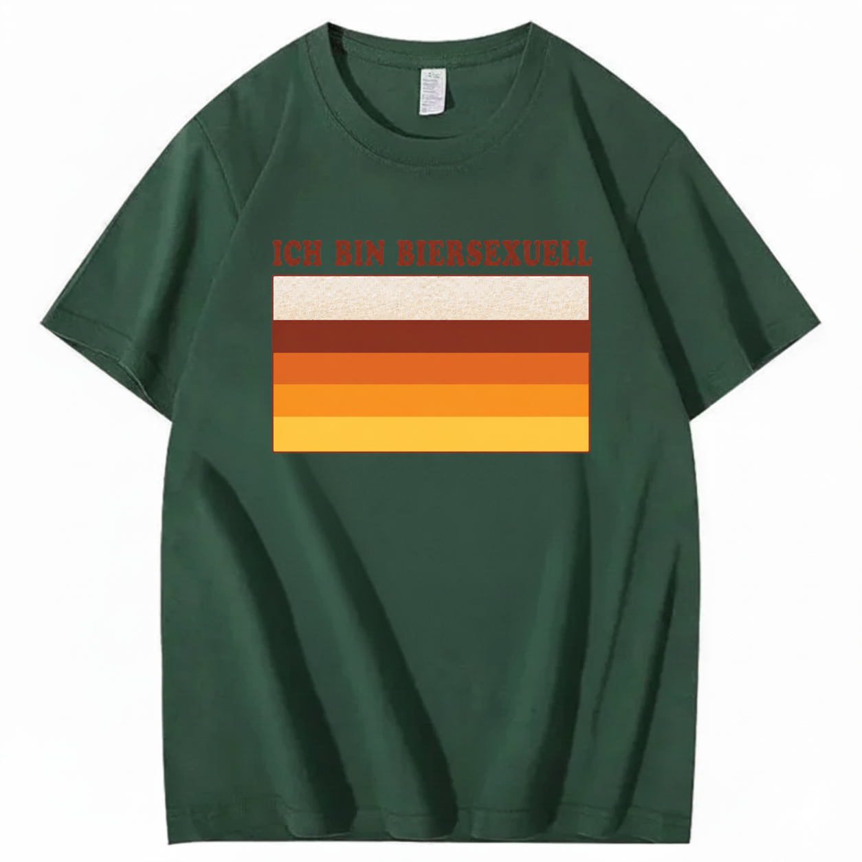 ICH BIN BIERSEXUELL T-SHIRT (FRONT PRINT)