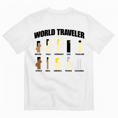 WORLD TRAVELER T-SHIRT (BACK PRINT)
