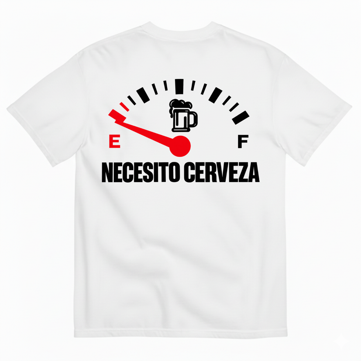 NECESITO CERVEZA T-SHIRT (BACK PRINT)