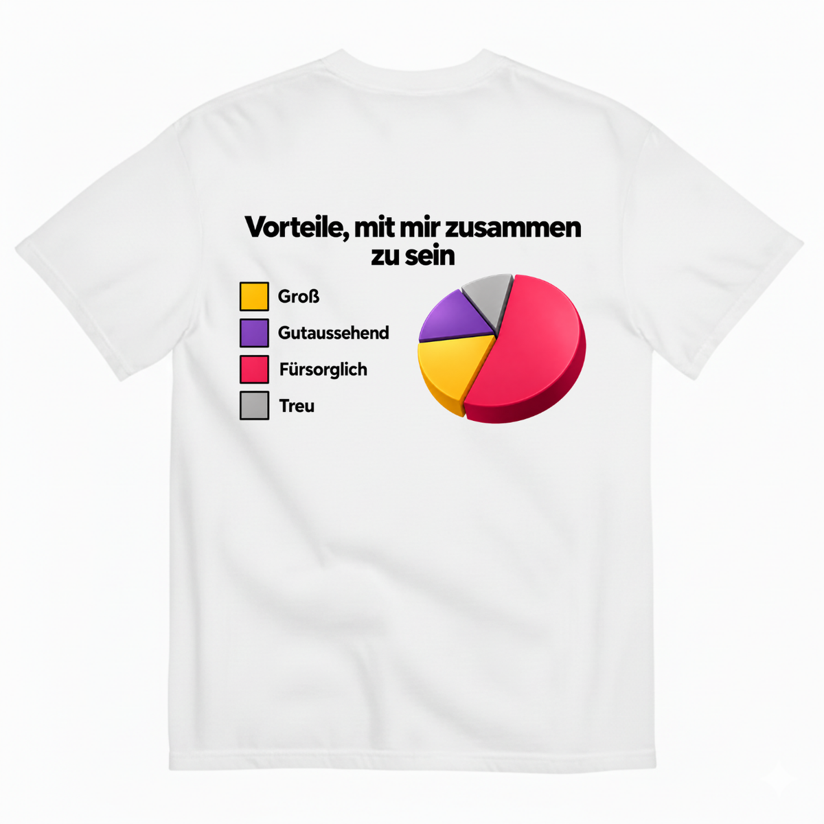 VORTEILE, MIT MIR ZUSAMMEN ZU SEIN T-SHIRT (BACK PRINT)
