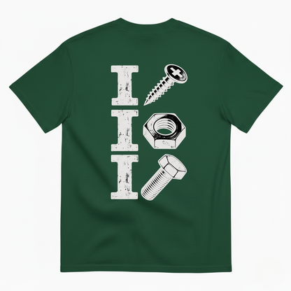 I SCREW / I NUT / I BOLT T-SHIRT (BACK PRINT)