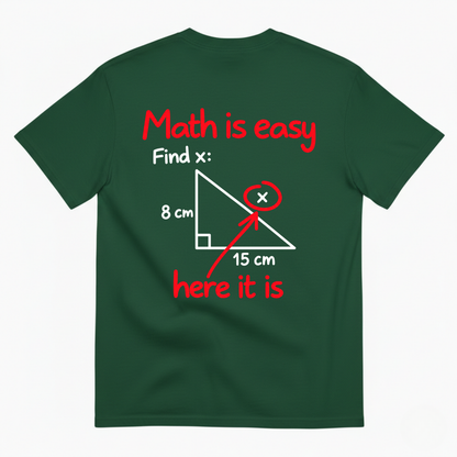 MATH IS EASY T-SHIRT (BACK PRINT)