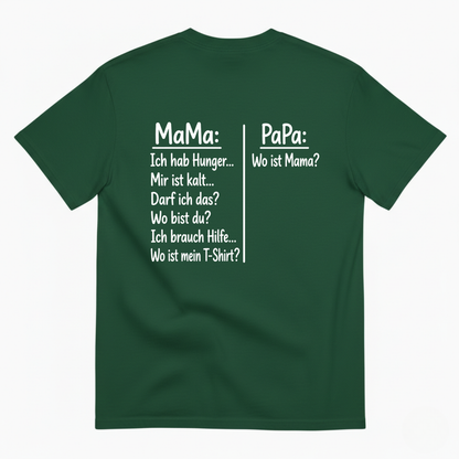 MAMA PAPA T-SHIRT (BACK PRINT)