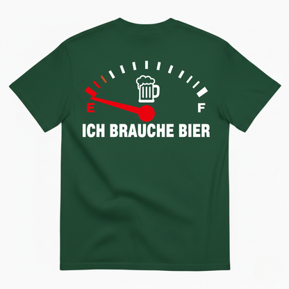 ICH BRAUCHE BIER T-SHIRT (BACK PRINT)