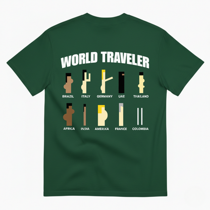 WORLD TRAVELER T-SHIRT (BACK PRINT)