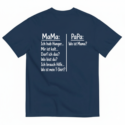 MAMA PAPA T-SHIRT (BACK PRINT)