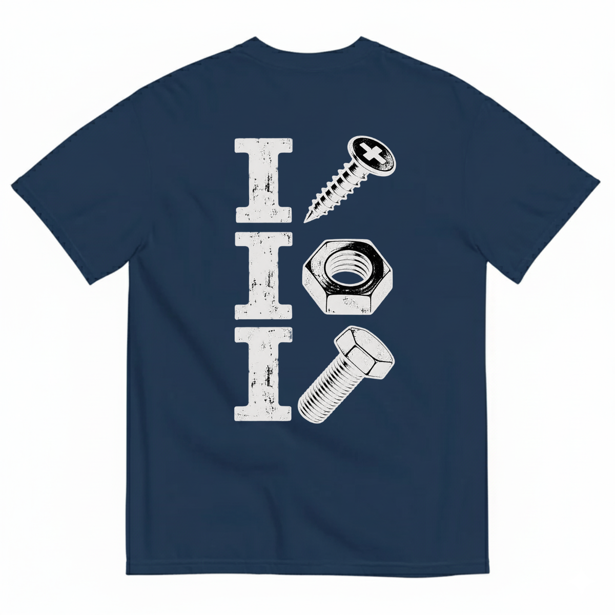 I SCREW / I NUT / I BOLT T-SHIRT (BACK PRINT)