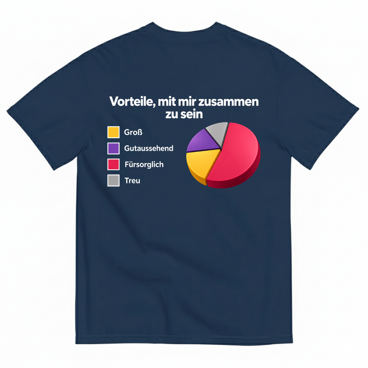VORTEILE, MIT MIR ZUSAMMEN ZU SEIN T-SHIRT (BACK PRINT)