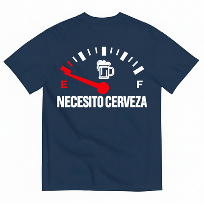 NECESITO CERVEZA T-SHIRT (BACK PRINT)