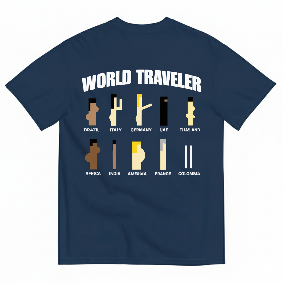 WORLD TRAVELER T-SHIRT (BACK PRINT)