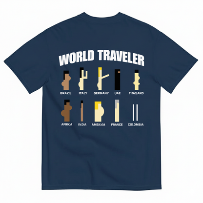 WORLD TRAVELER T-SHIRT (BACK PRINT)