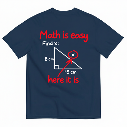 MATH IS EASY T-SHIRT (BACK PRINT)