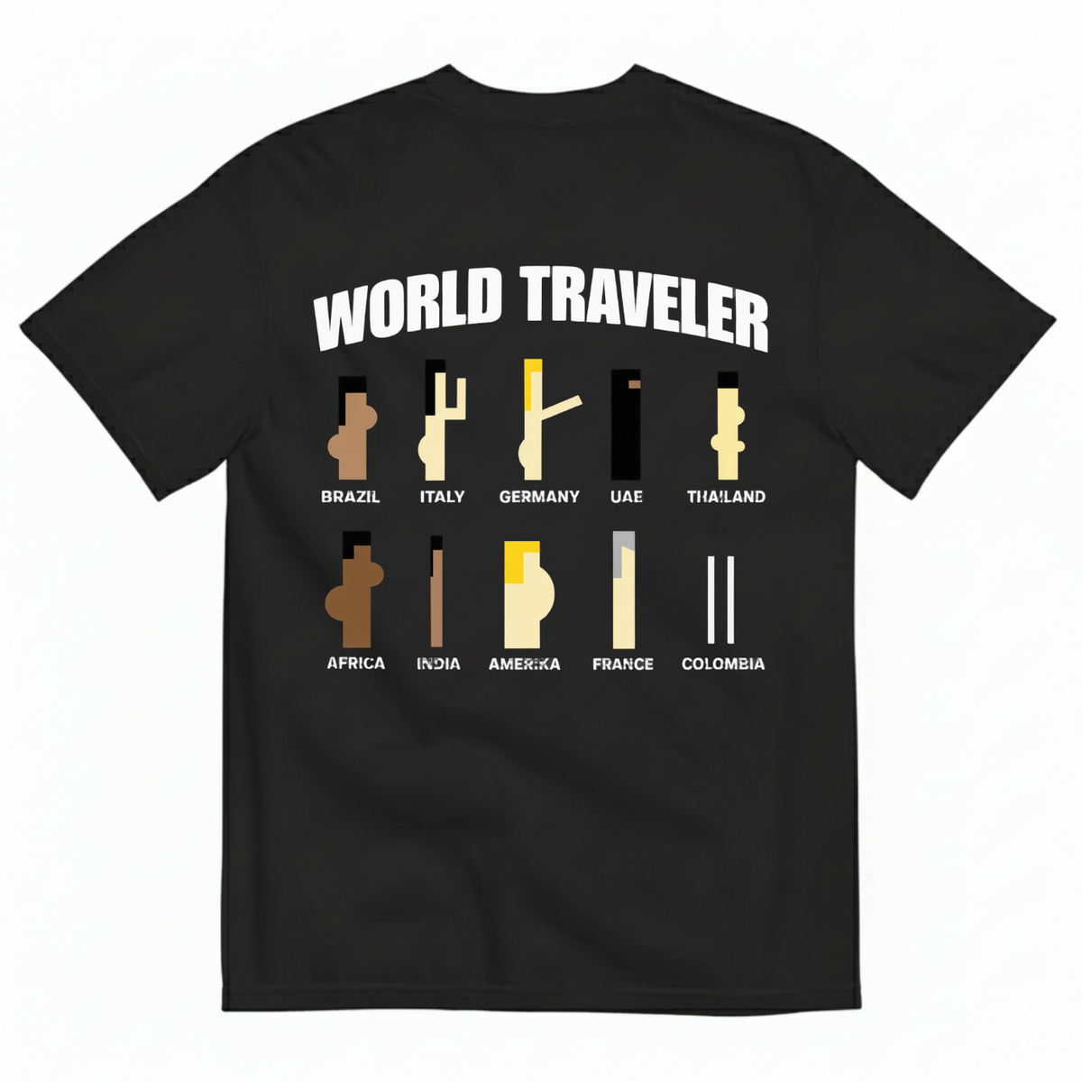 WORLD TRAVELER T-SHIRT (BACK PRINT)