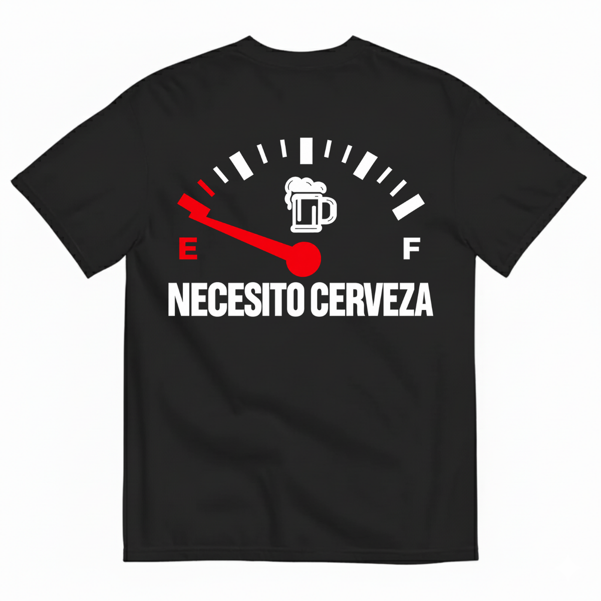 NECESITO CERVEZA T-SHIRT (BACK PRINT)