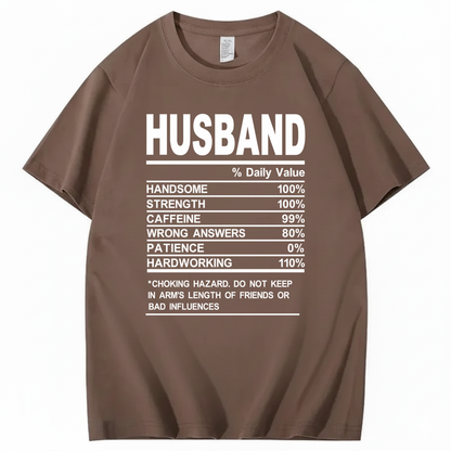 HUSBAND T - SHIRT (FRONT PRINT)