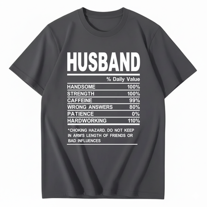 HUSBAND T - SHIRT (FRONT PRINT)