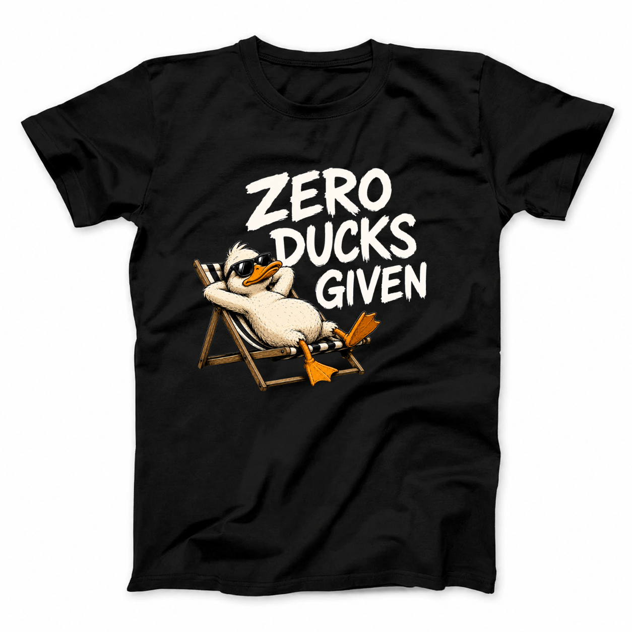 ZERO DUCKS GIVEN T - SHIRT (FRONT PRINT)