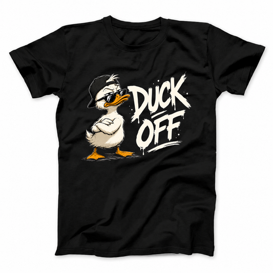 DUCK OFF T - SHIRT (FRONT PRINT)