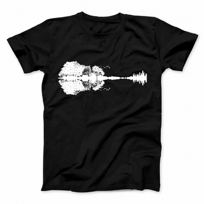 FOREST GUITAR T - SHIRT (FRONT PRINT)
