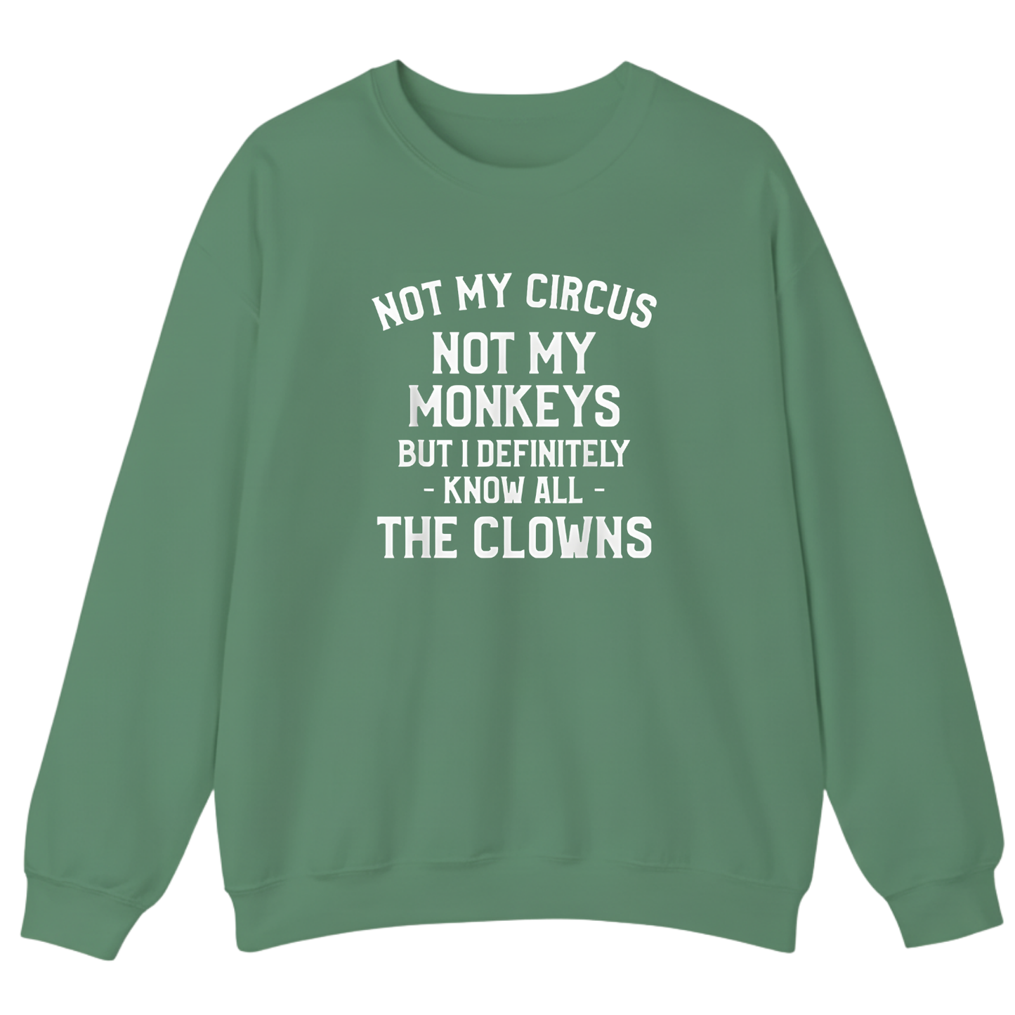 Not My Circus Not My Monkeys But I Definitely Know Nanny Sweatshirt