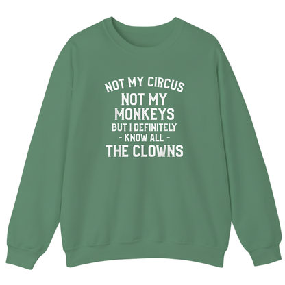 Not My Circus Not My Monkeys But I Definitely Know Nanny Sweatshirt