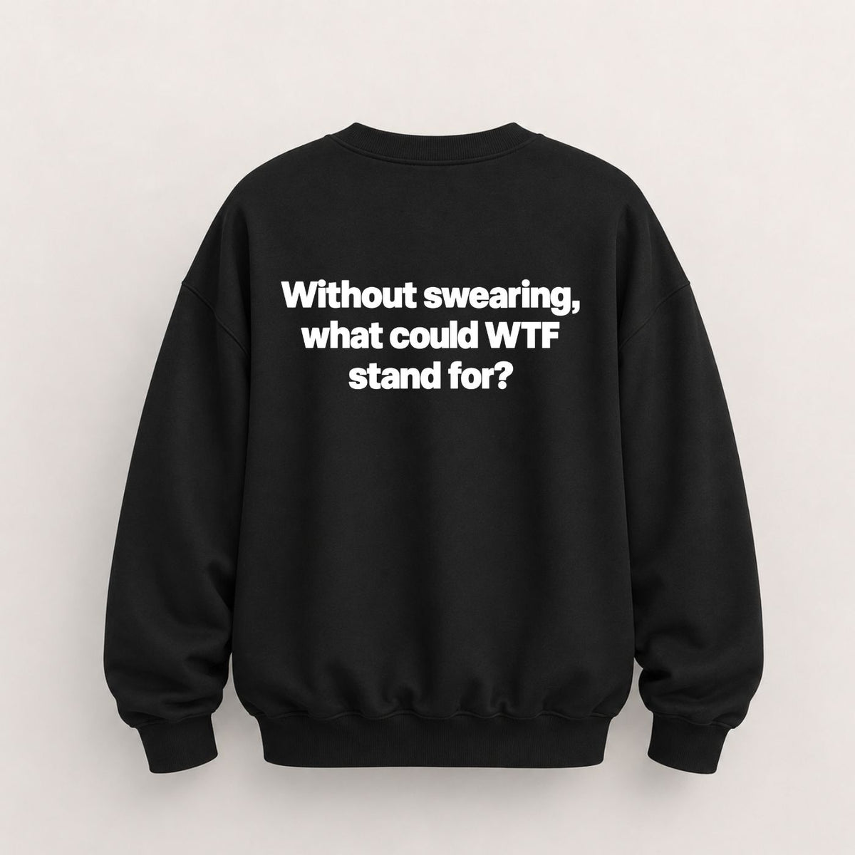 WTF STAND FOR SWEATSHIRT (BACK PRINT)