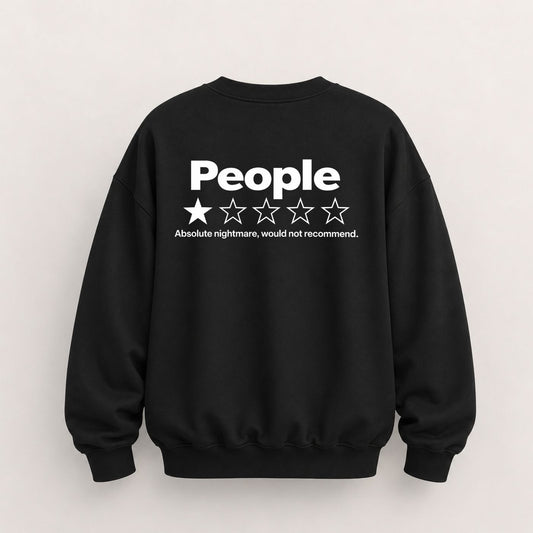 PEOPLE 1-STAR REVIEW SWEATSHIRT (BACK PRINT)
