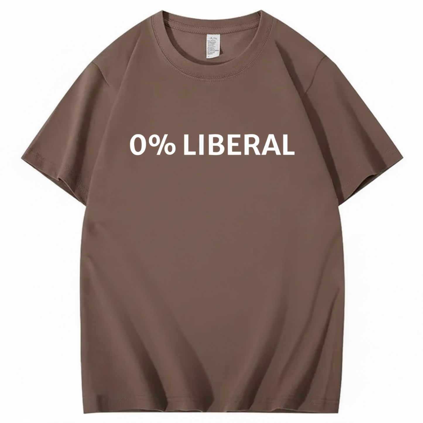 0% LIBERAL T - SHIRT (FRONT PRINT)