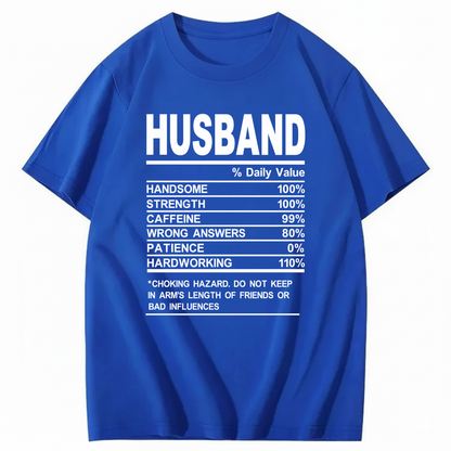 HUSBAND T - SHIRT (FRONT PRINT)