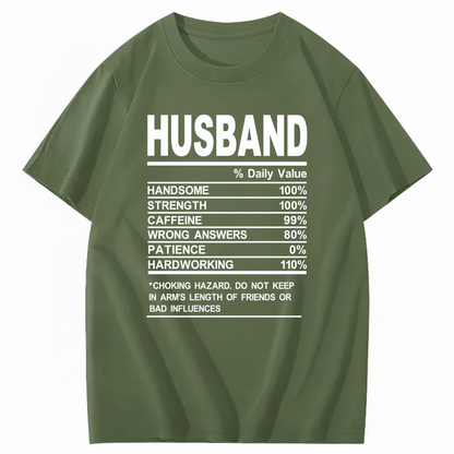 HUSBAND T - SHIRT (FRONT PRINT)