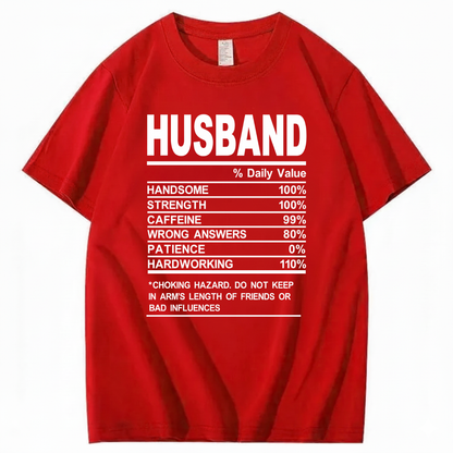 HUSBAND T - SHIRT (FRONT PRINT)